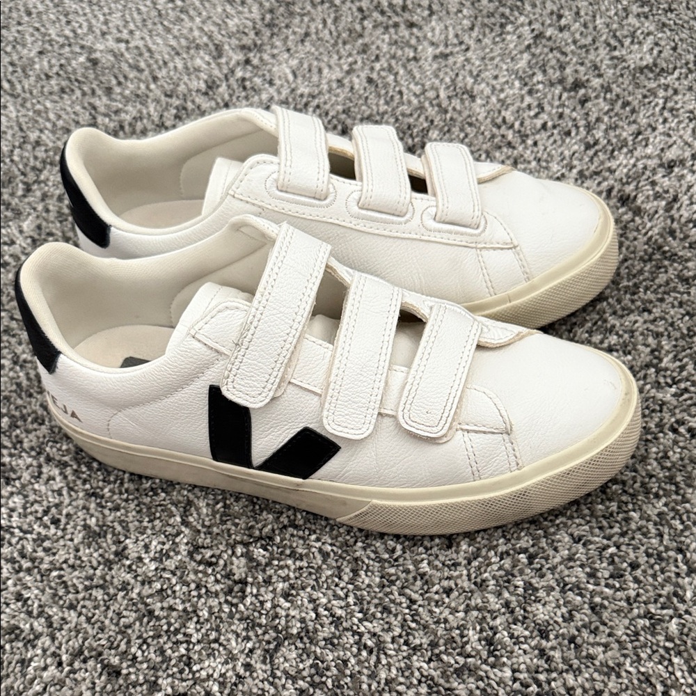 Veja Women’s White Sneakers with Black Accents